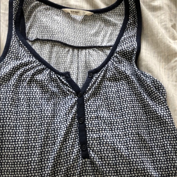 Blue polka dot tank top - Picture 4 of 4
